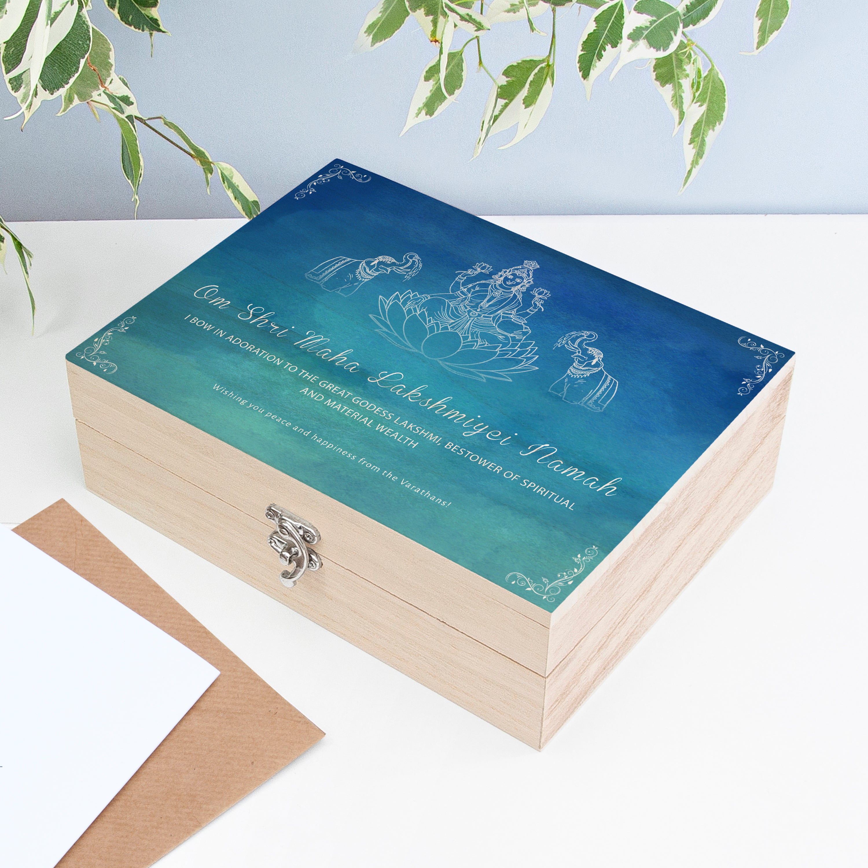 Personalised Diwali Lakshmi Keepsake Box