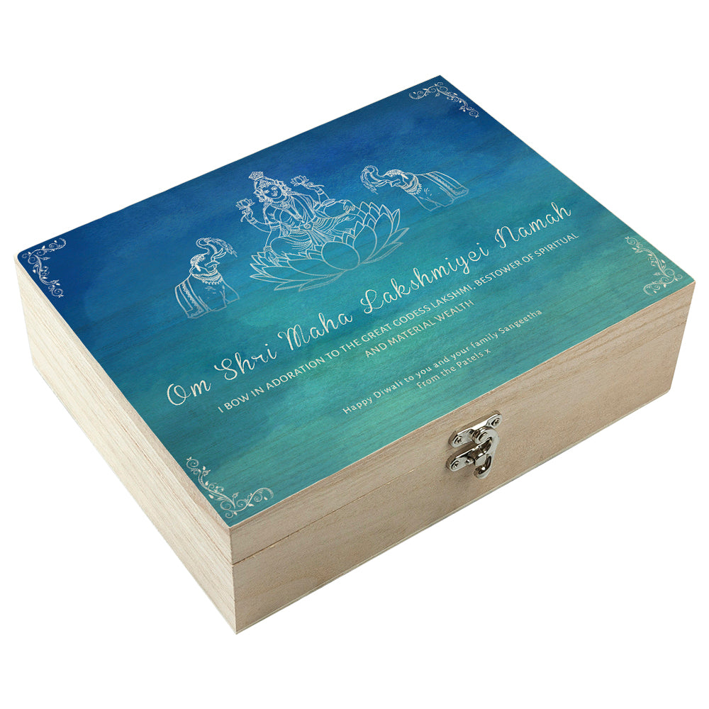 Personalised Diwali Lakshmi Keepsake Box