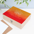 Personalised Diwali Lotus Keepsake Box