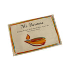 Personalised Diwali Watercolour Lamp Placemat