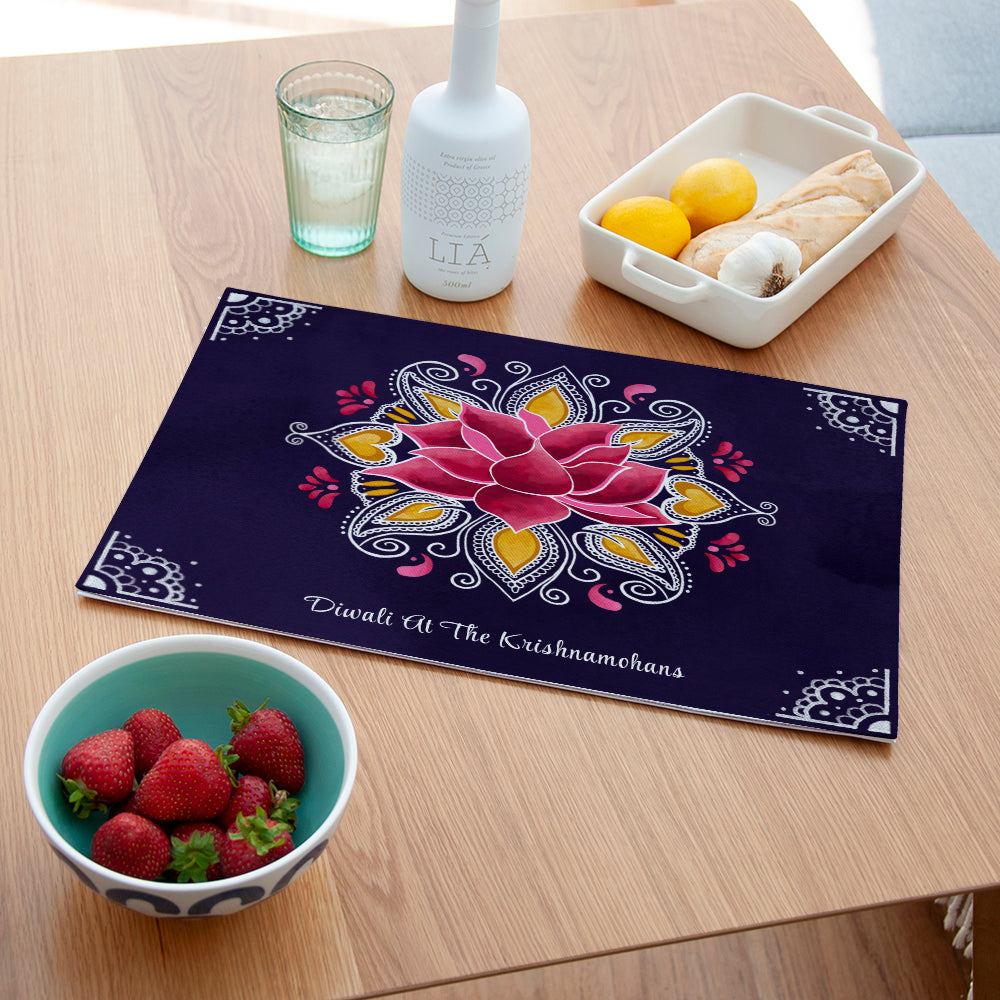 Personalised Diwali Rangoli Placemat