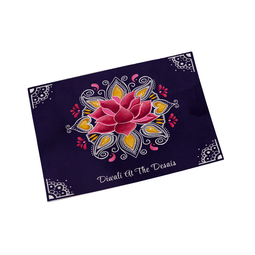 Personalised Diwali Rangoli Placemat