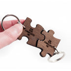 You Complete Me Romantic Jigsaw Keyring