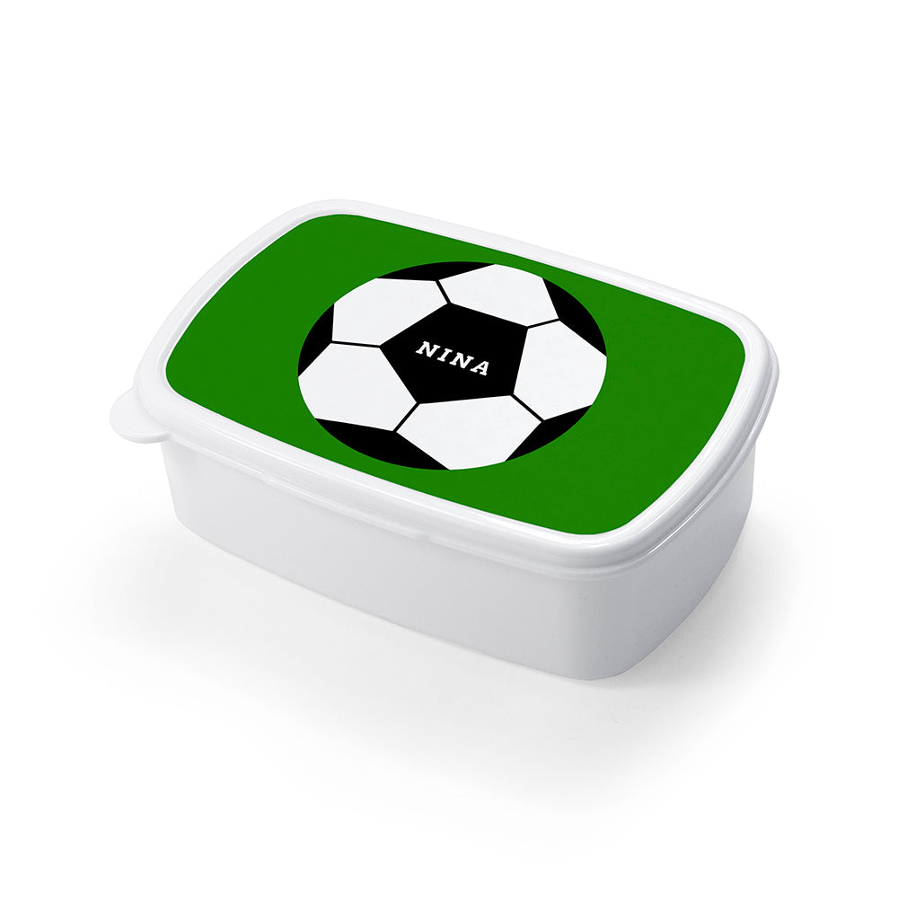Personalised Kids Large Football Lunch Box