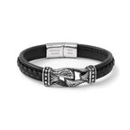 Personalised Men's Buckle Clasp Leather Bracelet