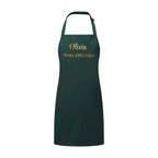 Personalised Santas Little Helper Childrens Green Waterproof Apron