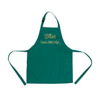 Personalised Santas Little Helper Childrens Green Waterproof Apron