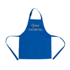 Personalised Santas Little Helper Childrens Blue Waterproof Apron