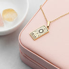 Personalised Sun Tarot Card Necklace