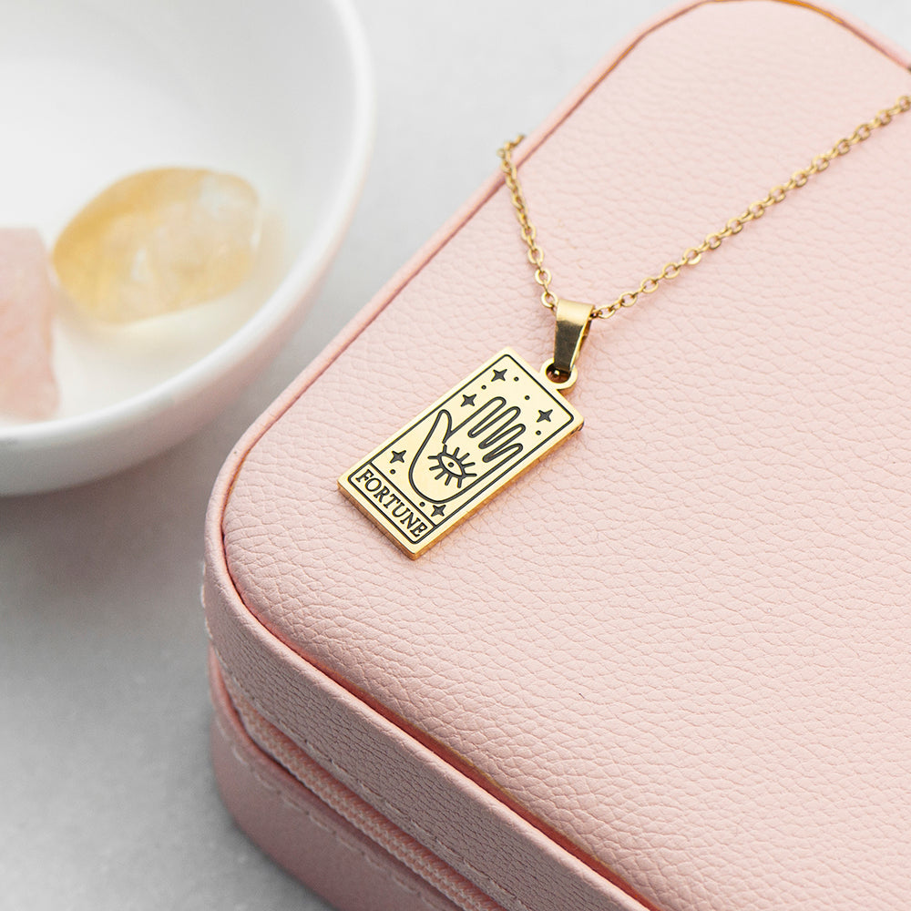 Personalised Fortune Tarot Card Necklace