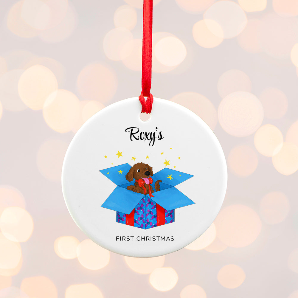 Personalised Dog’s First Christmas Ornament