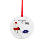 Personalised Cat Christmas Ornament