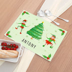 Personalised Playful Elves Placemat