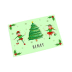 Personalised Playful Elves Placemat