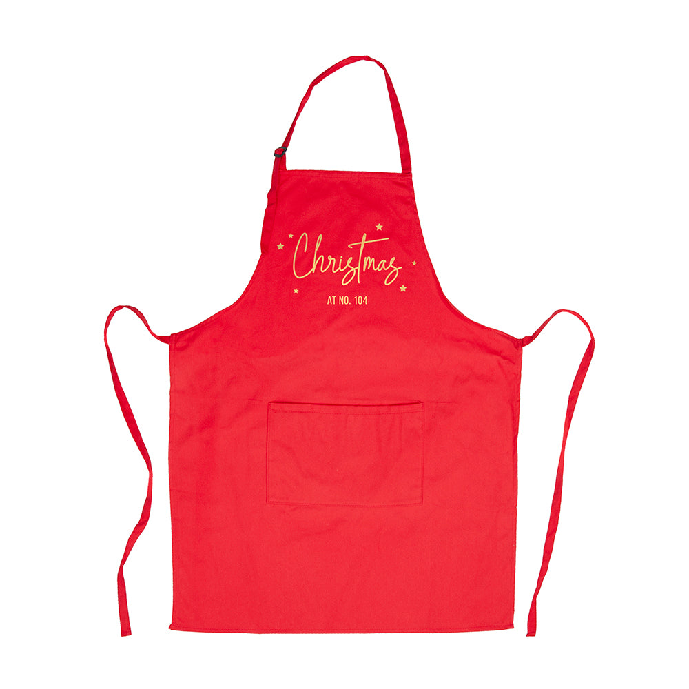 Personalised Christmas at Number Apron