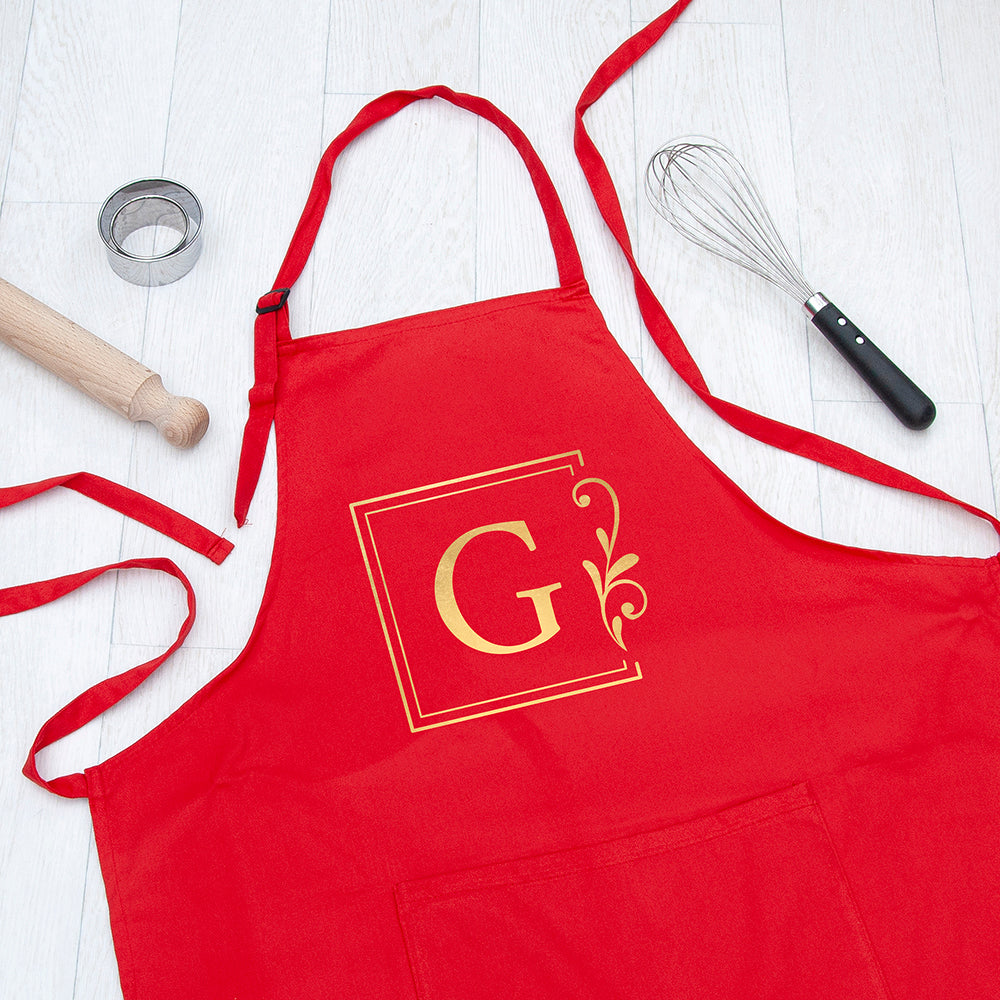 Personalised Classy Initial Apron