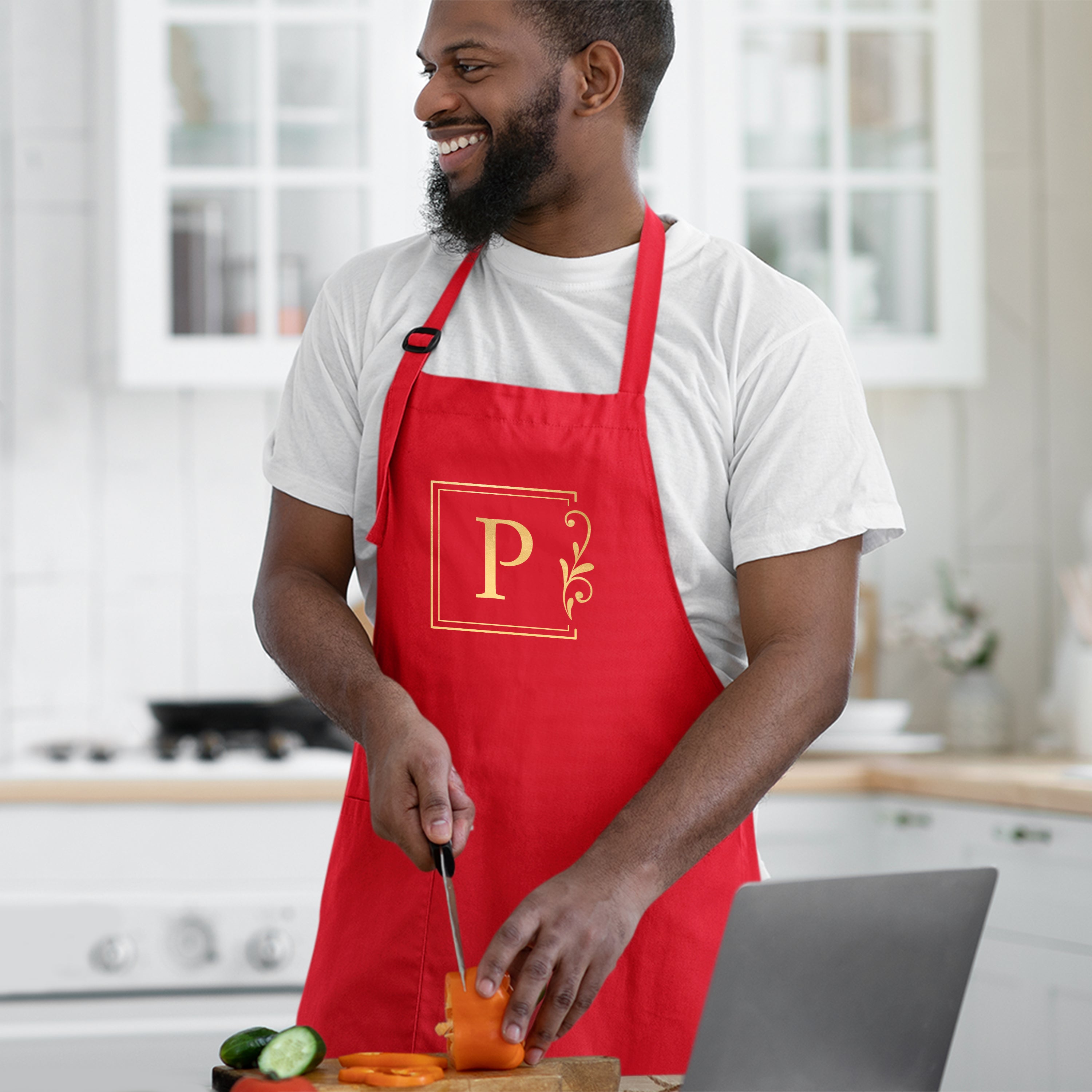 Personalised Classy Initial Apron