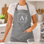 Personalised Classy Initial Apron
