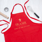 Personalised King of the Kitchen Apron