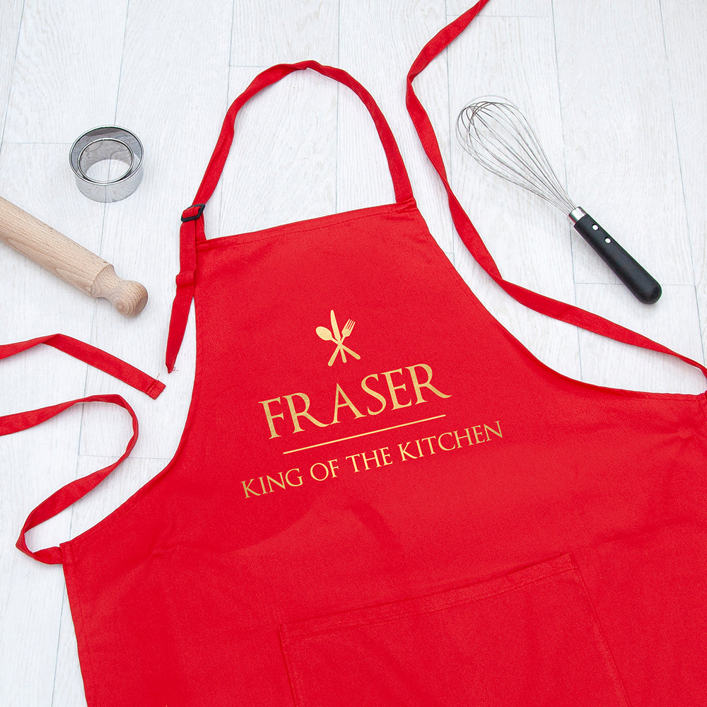 Personalised King of the Kitchen Apron