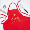 Personalised Contemporary Queen of the Kitchen Apron
