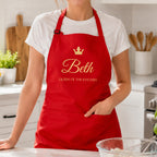 Personalised Contemporary Queen of the Kitchen Apron