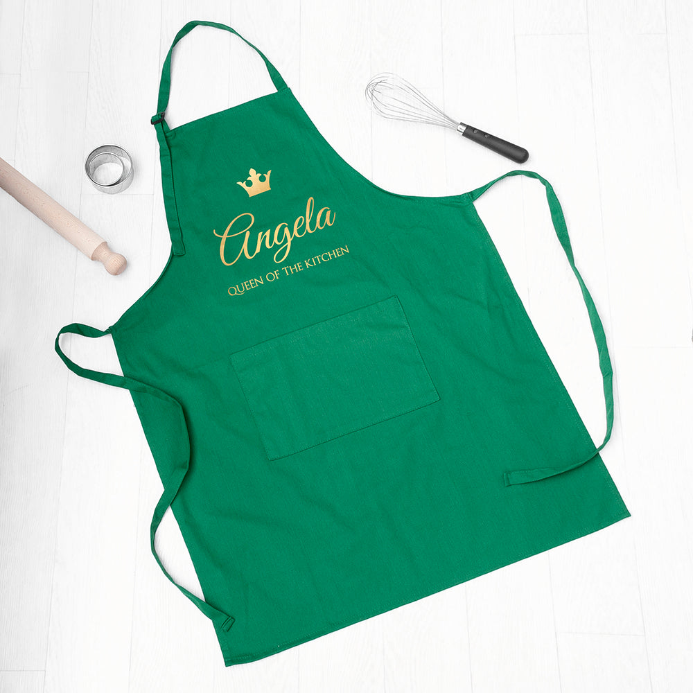 Personalised Contemporary Queen of the Kitchen Apron
