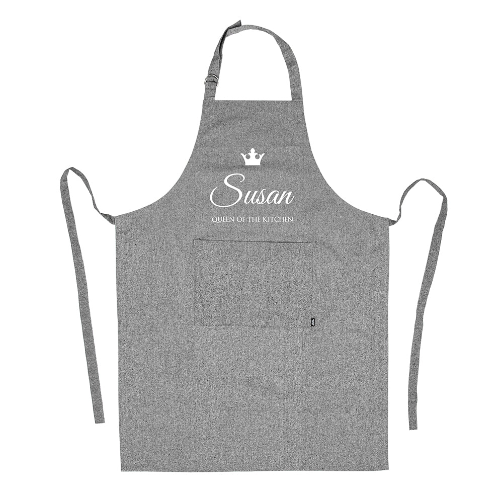 Personalised Contemporary Queen of the Kitchen Apron