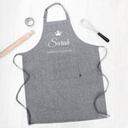 Personalised Contemporary Queen of the Kitchen Apron