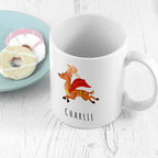Personalised Reindeer Christmas White Mug