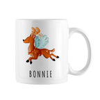 Personalised Reindeer Christmas White Mug
