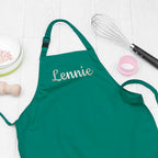 Personalised Children's Green Waterproof Apron