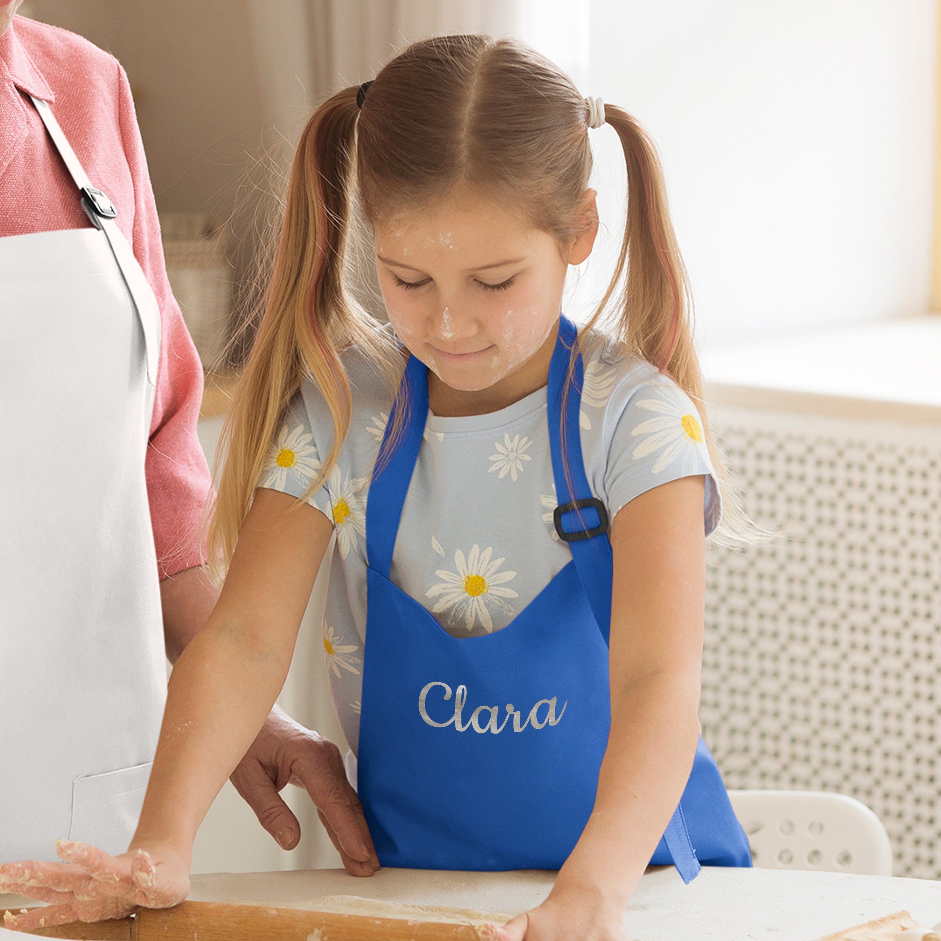 Personalised Children's Blue Waterproof Apron