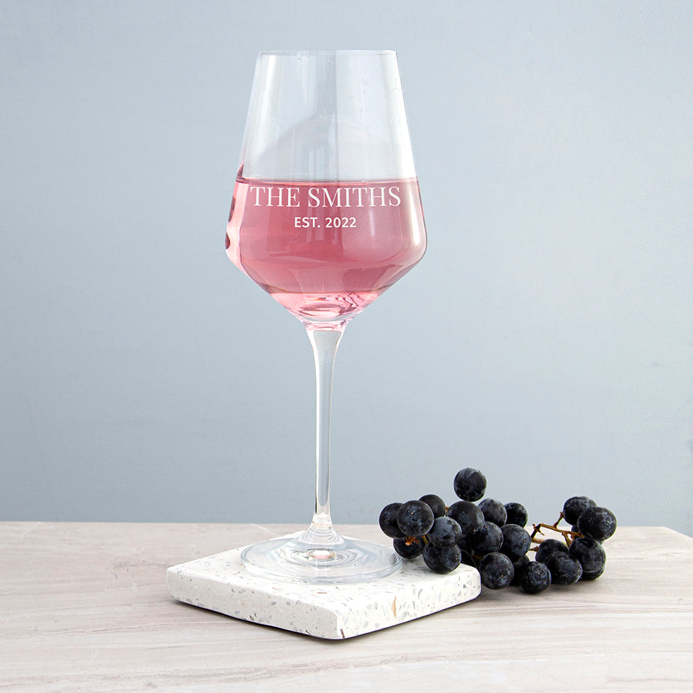 Personalised Special Date Wine Glass