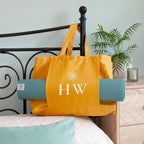 Monogrammed Organic Yoga Tote Bag