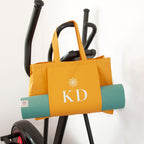 Monogrammed Organic Yoga Tote Bag