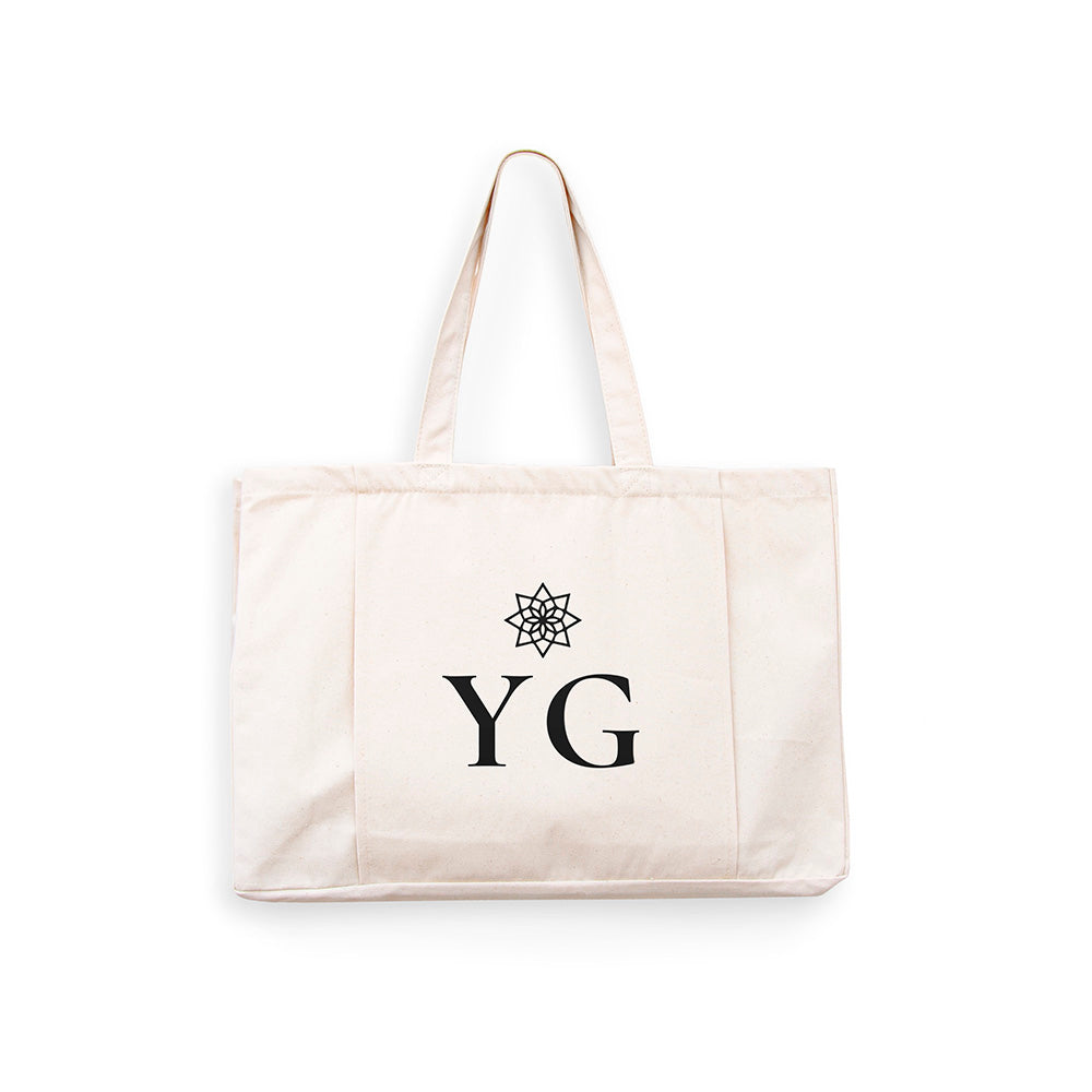 Monogrammed Organic Yoga Tote Bag