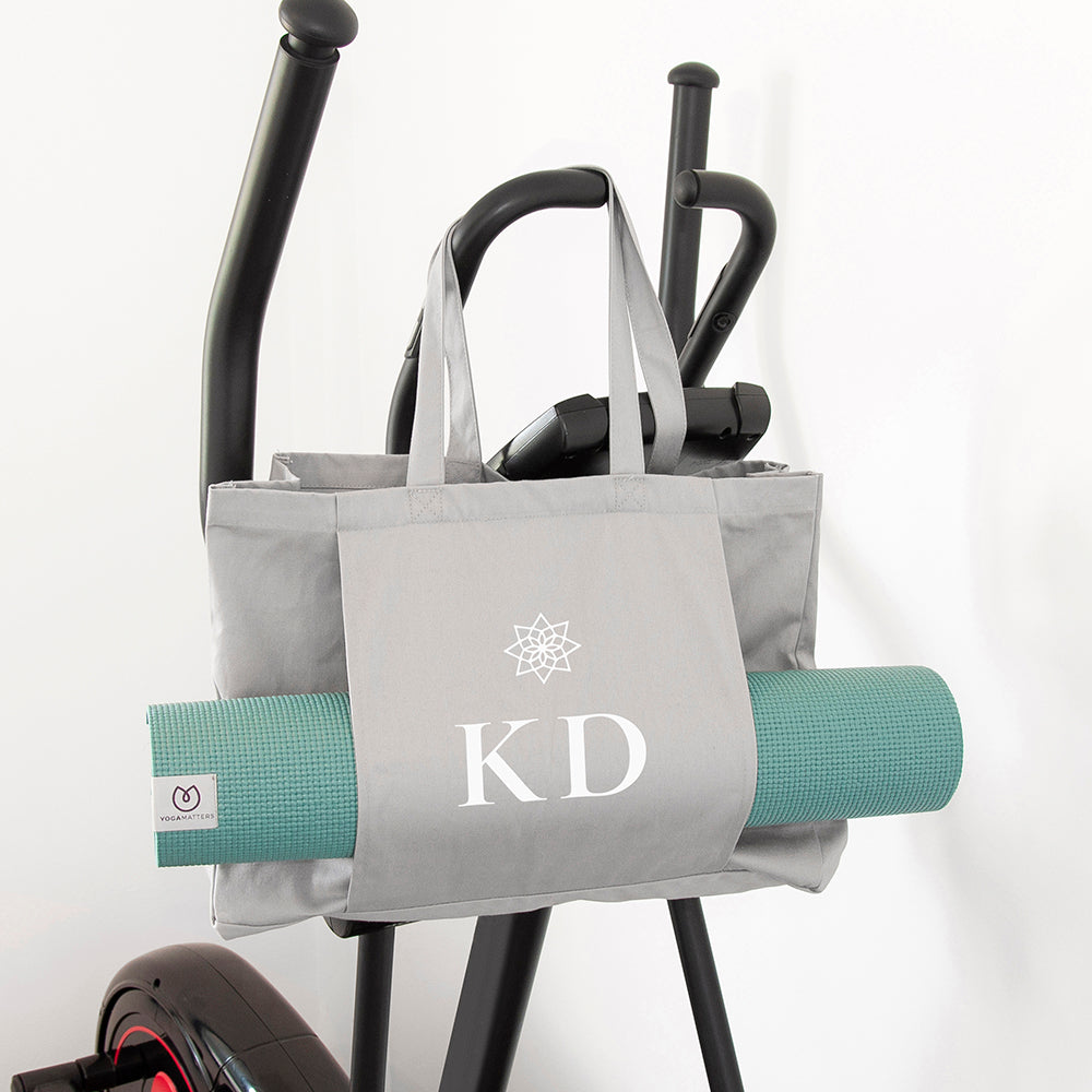Monogrammed Organic Yoga Tote Bag