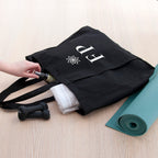 Monogrammed Organic Yoga Tote Bag