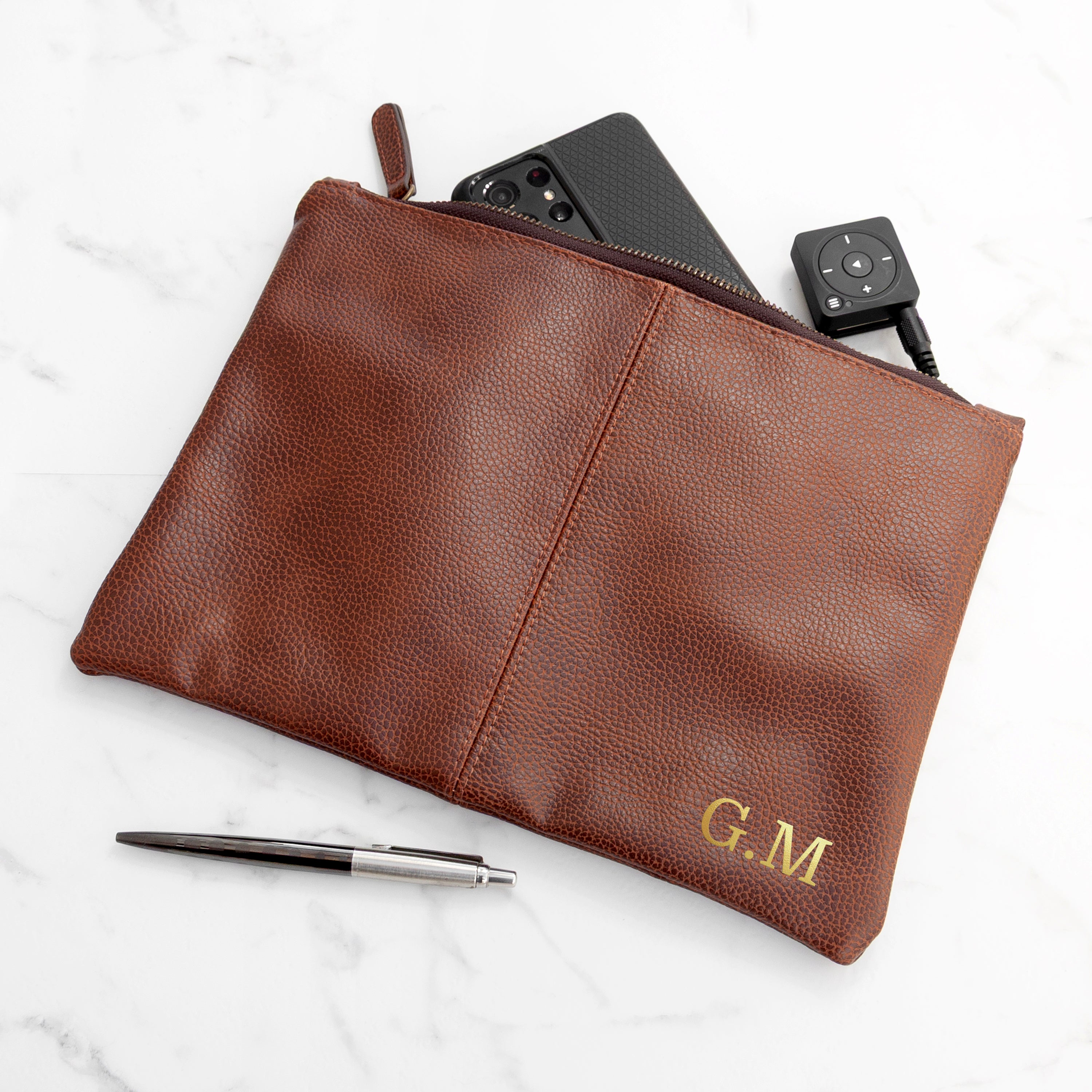 Monogrammed Accessory Pouch
