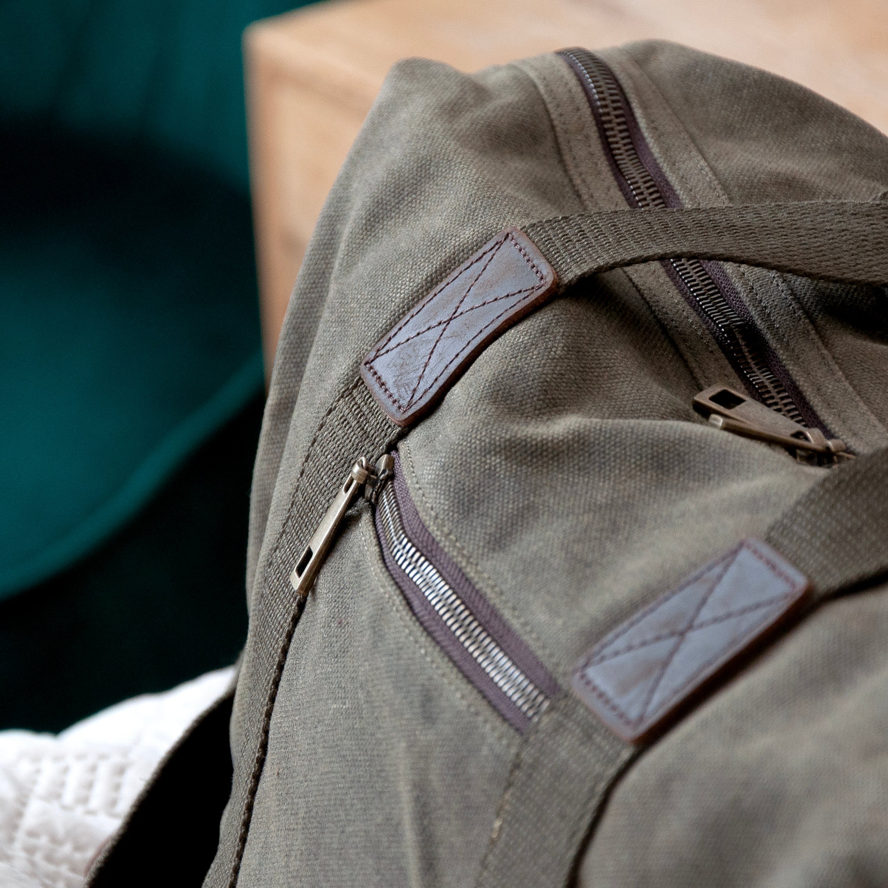 Monogrammed Luxury Waxed Canvas Holdall