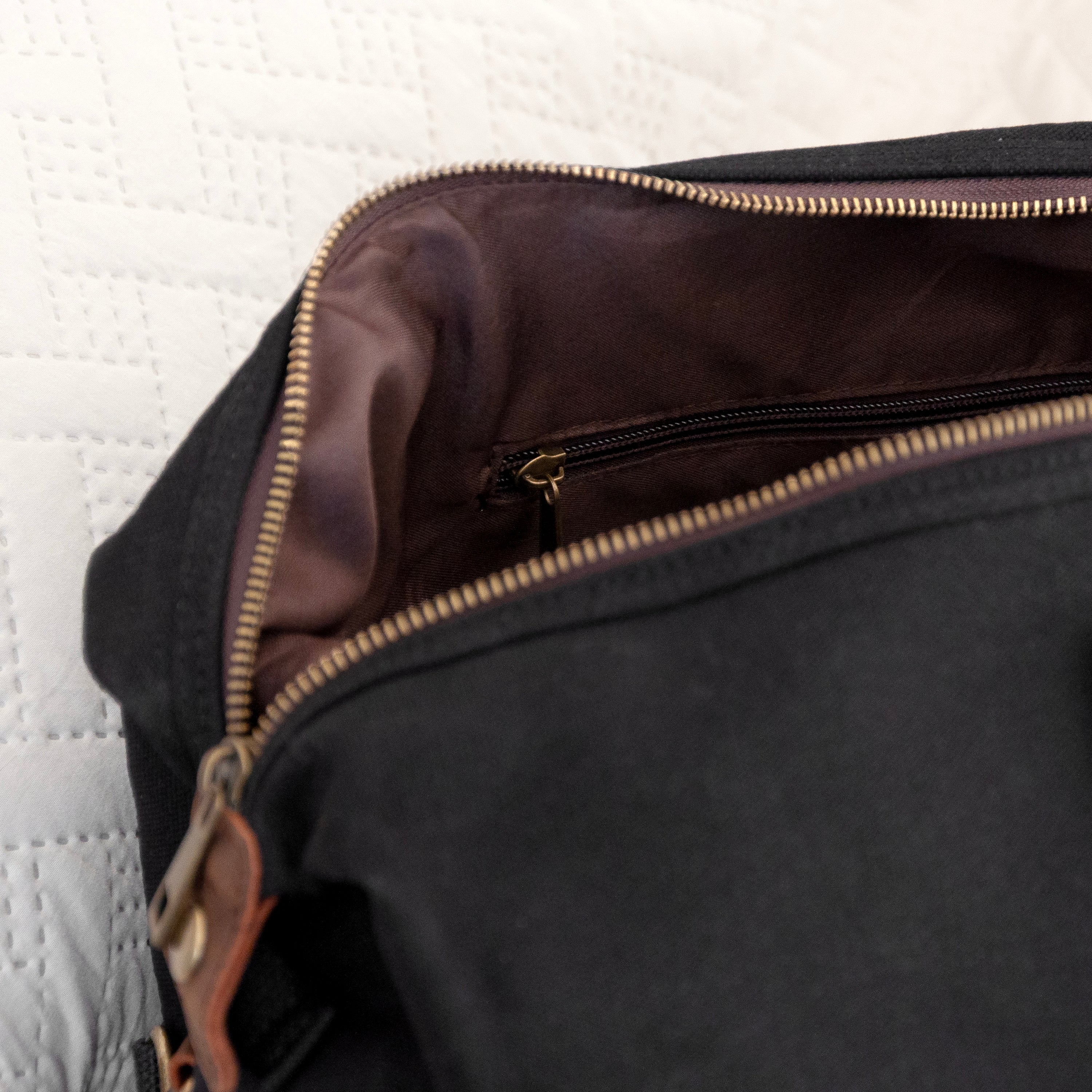 Monogrammed Luxury Waxed Canvas Holdall