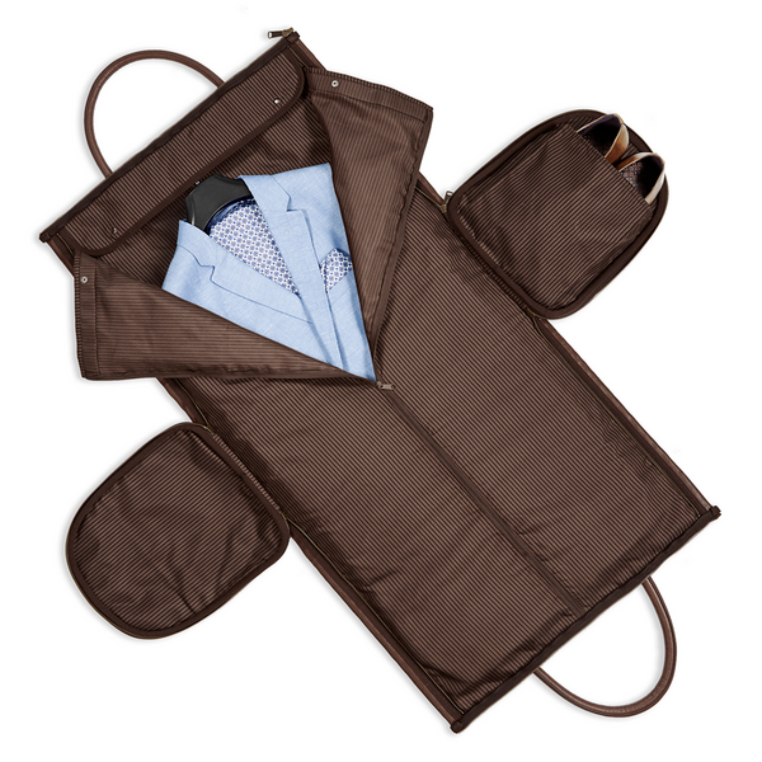 Monogrammed Vegan Leather Business Garment Bag