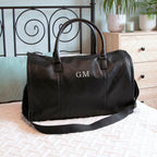 Monogrammed Vegan Leather Business Garment Bag