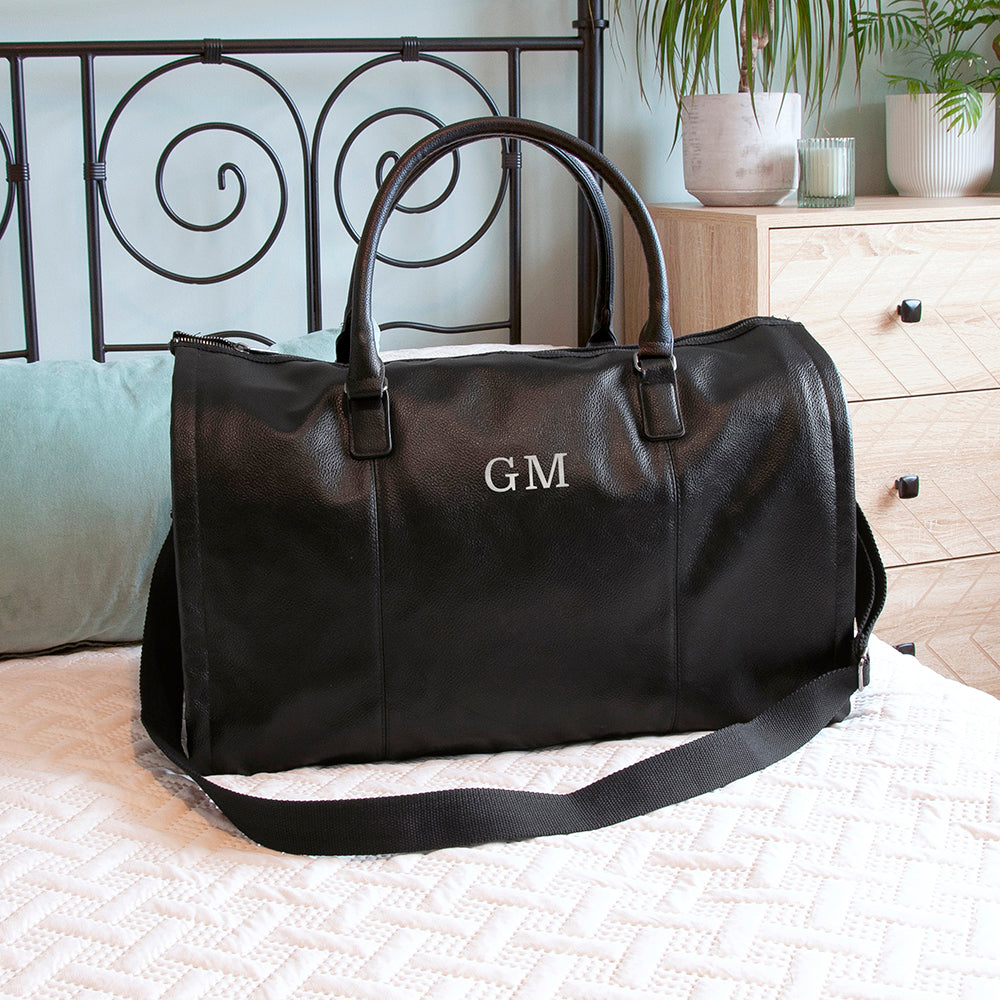 Monogrammed Vegan Leather Business Garment Bag