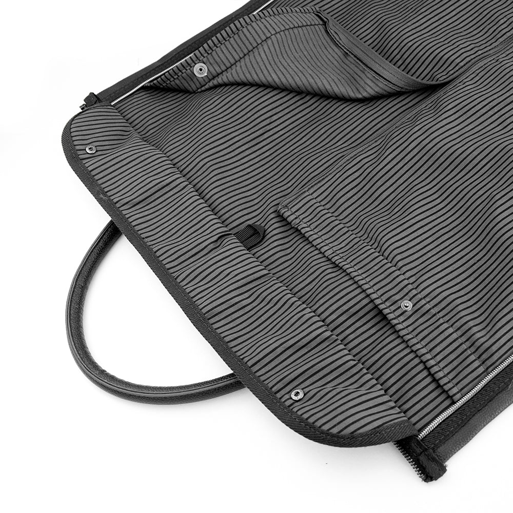 Monogrammed Vegan Leather Business Garment Bag