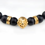 Personalised Mens Golden Lion Bracelet