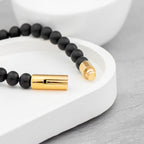 Personalised Mens Golden Lion Bracelet