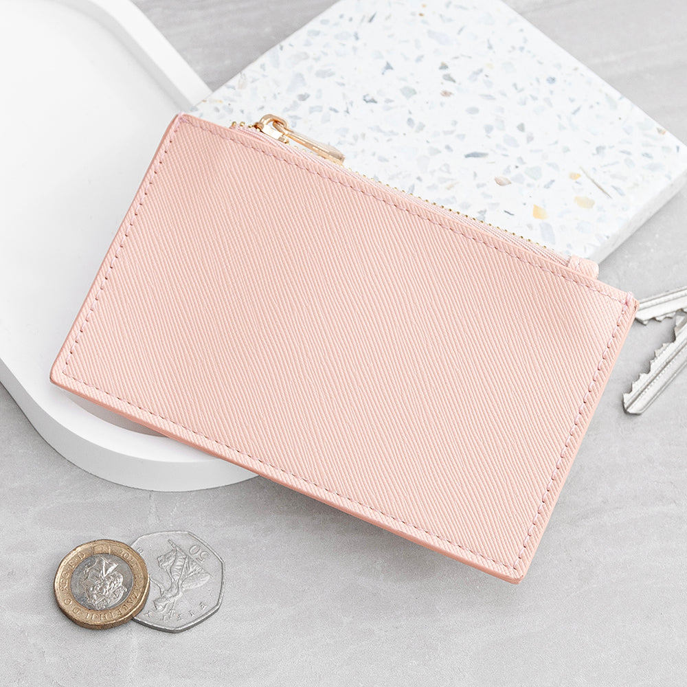 Monogrammed Sleek Vegan Leather Cardholder