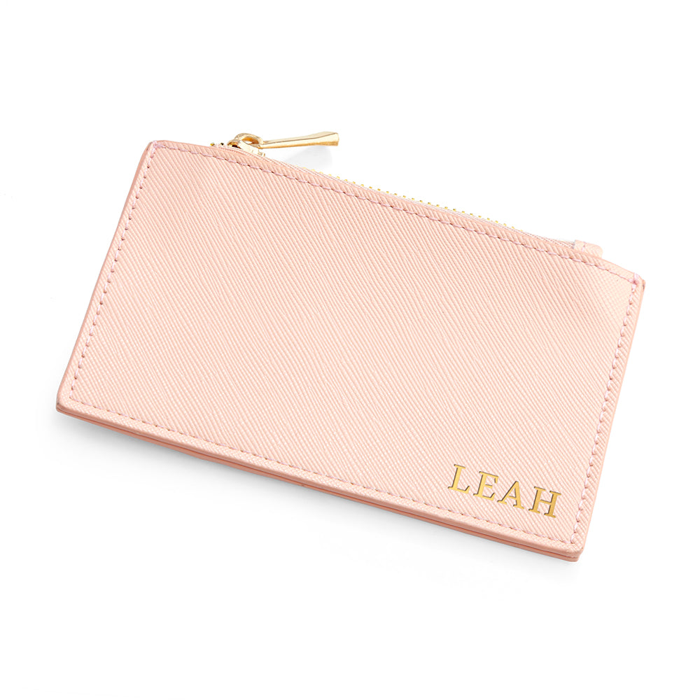 Personalised Sleek Vegan Leather Cardholder